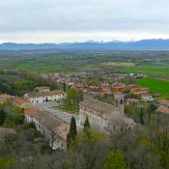 P1190898   Dalla Rocca-P.zza Castello, il lago con Sirmione, mt. Pizzocolo, Brenta, Carè Alto.. .